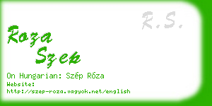 roza szep business card